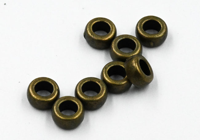 50pc, Antique Bronze, 7x4mm Rondelle Spacer Main Image