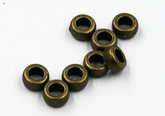 100pc, Antique Bronze, 7x4mm Rondelle Spacer