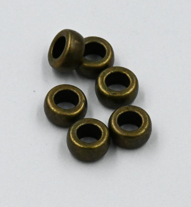 50pc, Antique Bronze, 7x4mm Rondelle Spacer Hover Image