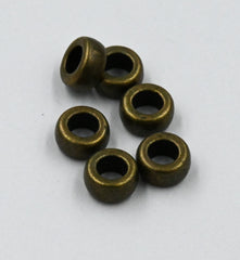 100pc, Antique Bronze, 7x4mm Rondelle Spacer