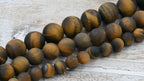 Matte Tiger Eye Beads 4mm 6mm 8mm 10mm -15 inch strand