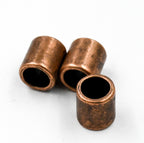 Antique Silver Copper, Bronze Tibetan Style Rondelle Column, 9x8mm Spacer Beads -25