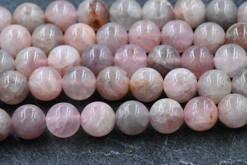 Madagaascar Rose Quartz 6mm, 8mm Pink Rose Quartz  -15 inch strand