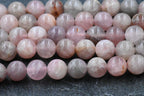 Madagaascar Rose Quartz 6mm, 8mm Pink Rose Quartz  -15 inch strand