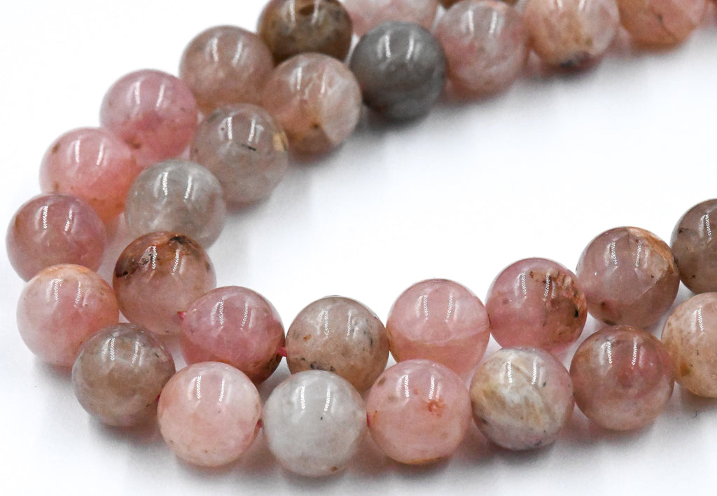 Madagaascar Rose Quartz 6mm, 8mm Pink Rose Quartz  -15 inch strand