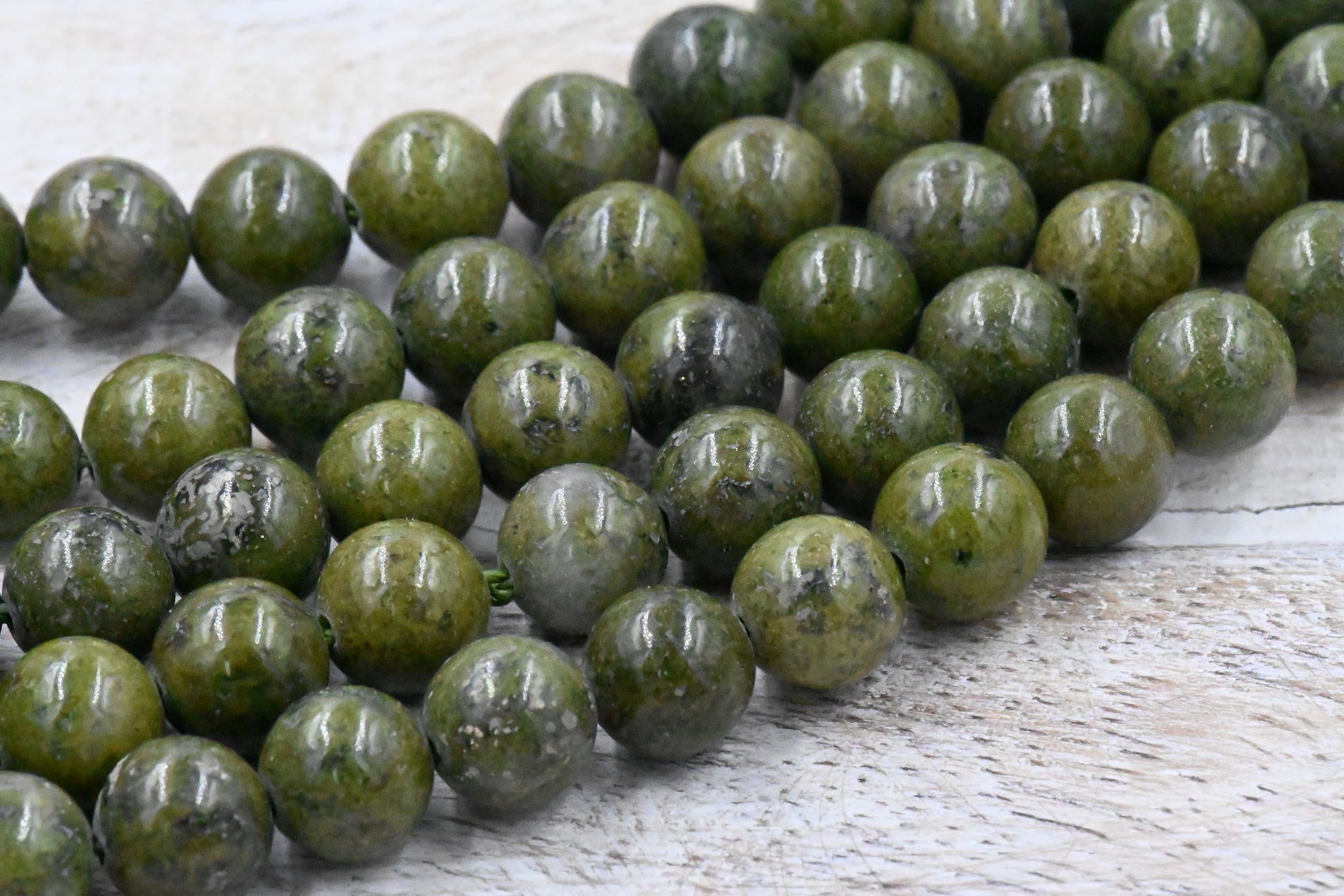 Natural Green Jasper 8mm