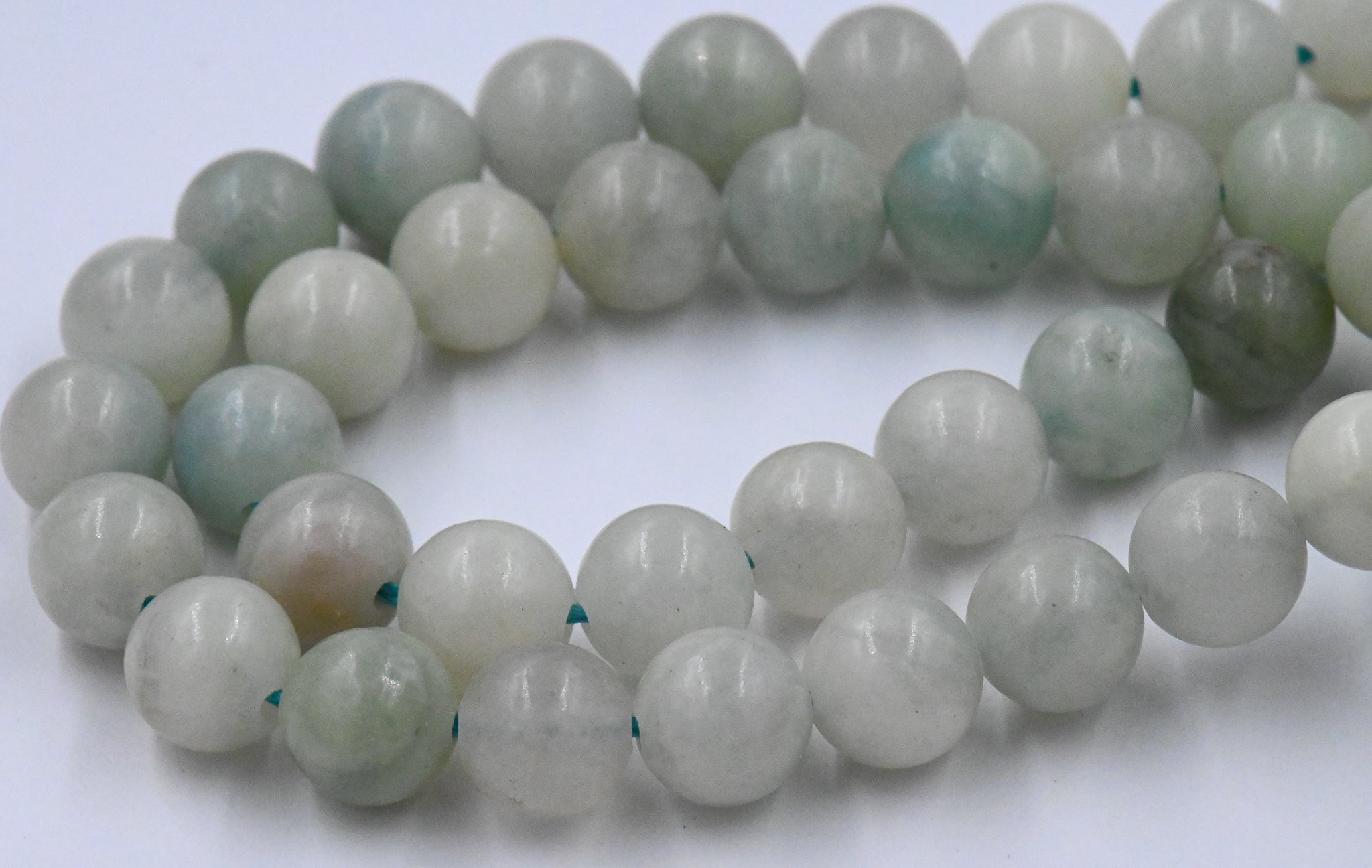 Aquamarine Beads Strands, 6mm, 8mm, grade B, Round -15.5 strand