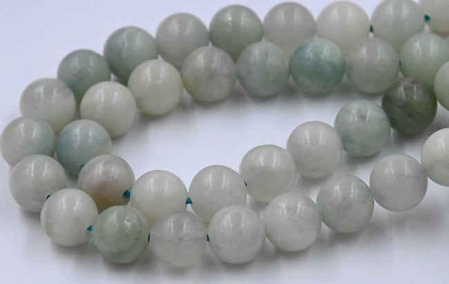 Aquamarine Beads Strands, 6mm, 8mm, grade B, Round -15.5 strand Main Image