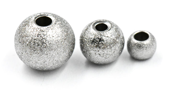 304 Stainless Steel Stardust Spacer 25pc, 3mm 5mm 6mm 8mm 10mm Beads Main Image