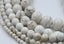 White Magnesite 4mm, 6mm, 8mm, 10mm, 12mm Round Beads Wholesale-15 inch strand