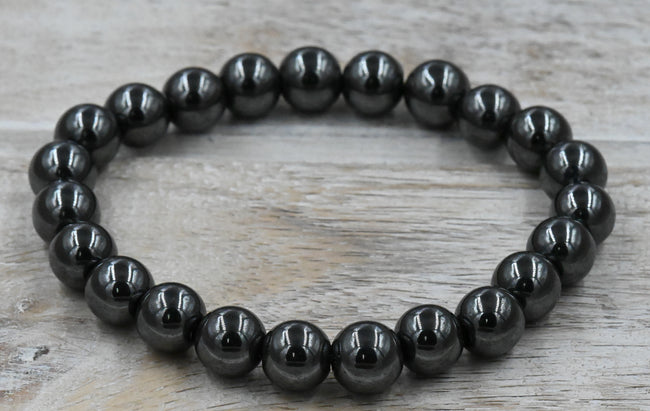 Custom Hematite Bracelet 6mm, 8mm or 10mm Main Image