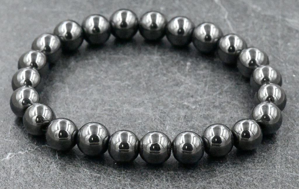 Custom Hematite Bracelet 6mm, 8mm or 10mm