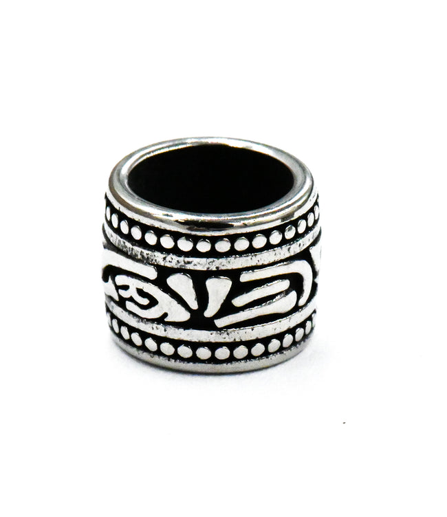 304 Stainless Steel Spacer Beads, Large Hole Beads, 1pc Column, Antique Silver, 10.5x9mm Hover Image