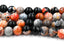 Fall Orange Crackle Agate, 8mm round