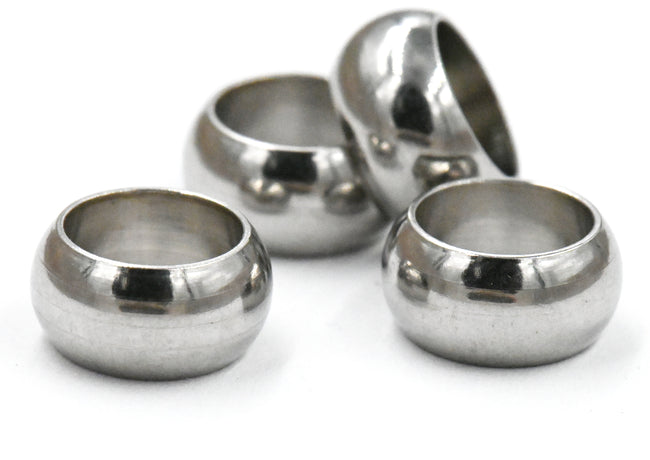 Large Hole Stainless Steel Spacer 10x5mm -20pc Main Image