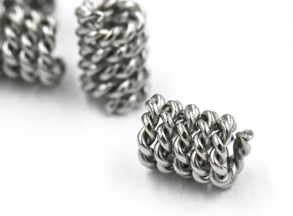 304 Stainless Steel Twisted Column Spacer -10pc