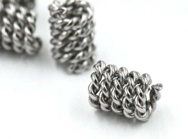 304 Stainless Steel Twisted Column Spacer -10pc Hover Image