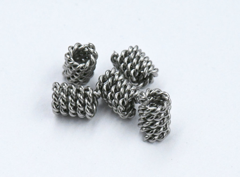 304 Stainless Steel Twisted Column Spacer -10pc