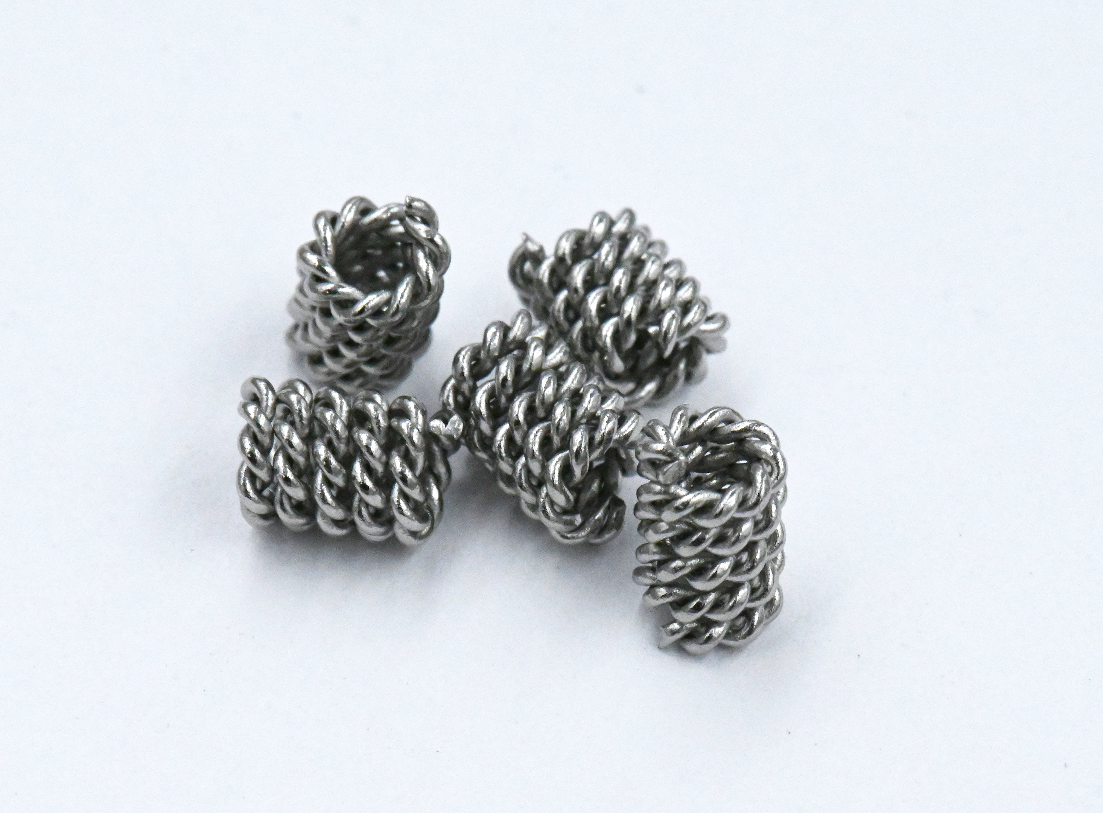 304 Stainless Steel Twisted Column Spacer -10pc