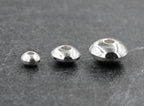 Bright Silver Stainless Steel Rondelle Saucer Spacer 20pc, 4mm 6mm 8mm Beads