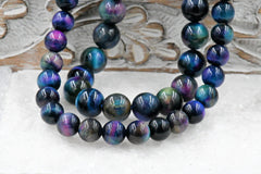 Galaxy Tiger's eye, Mixed Color A Grade 6mm 8mm 10mm