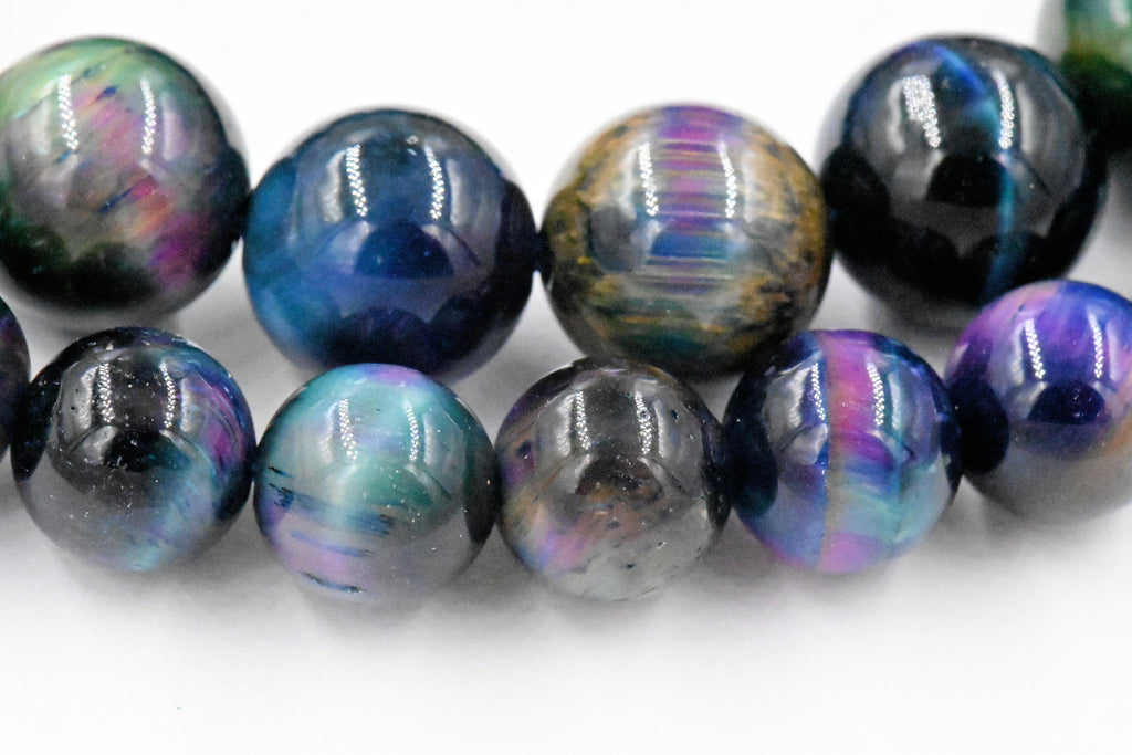 Galaxy Tiger's eye, Mixed Color A Grade 6mm 8mm 10mm