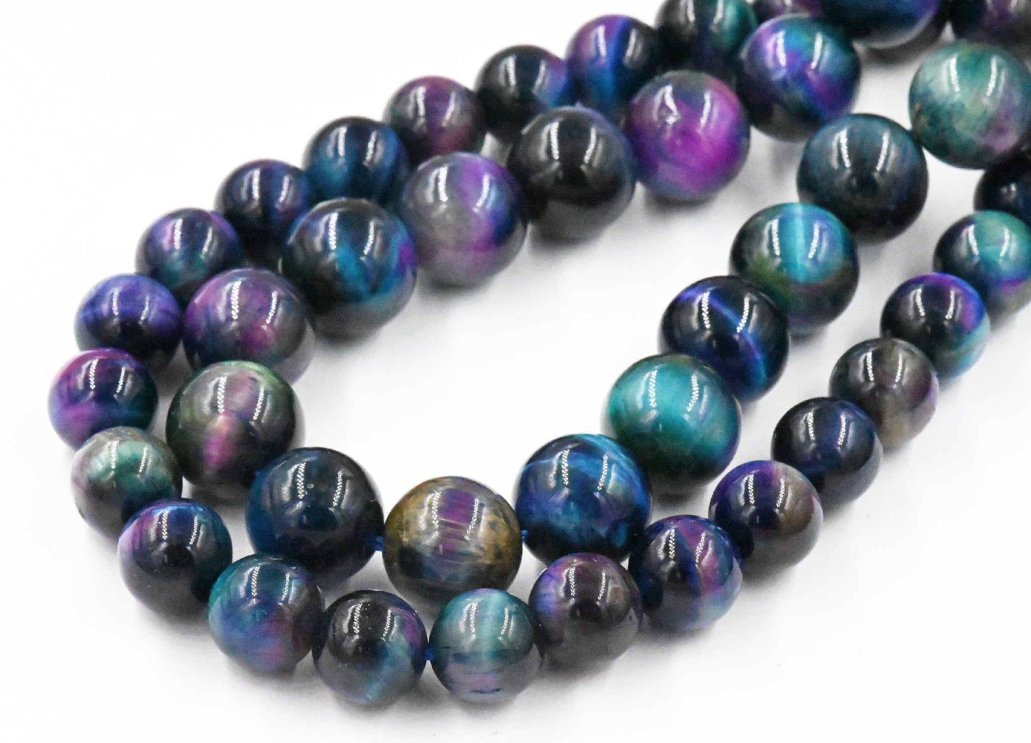 Galaxy Tiger's eye, Mixed Color A Grade 6mm 8mm 10mm