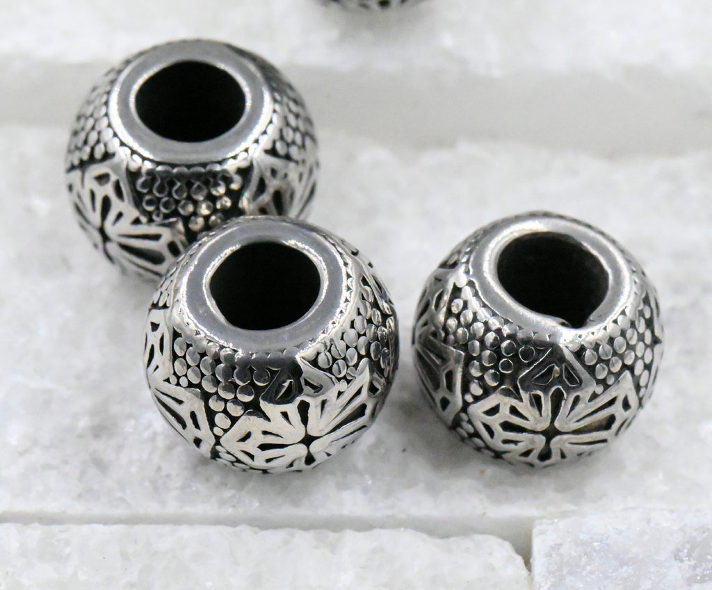 Chunky Stainless Steel Large Hole Beads. 1pc