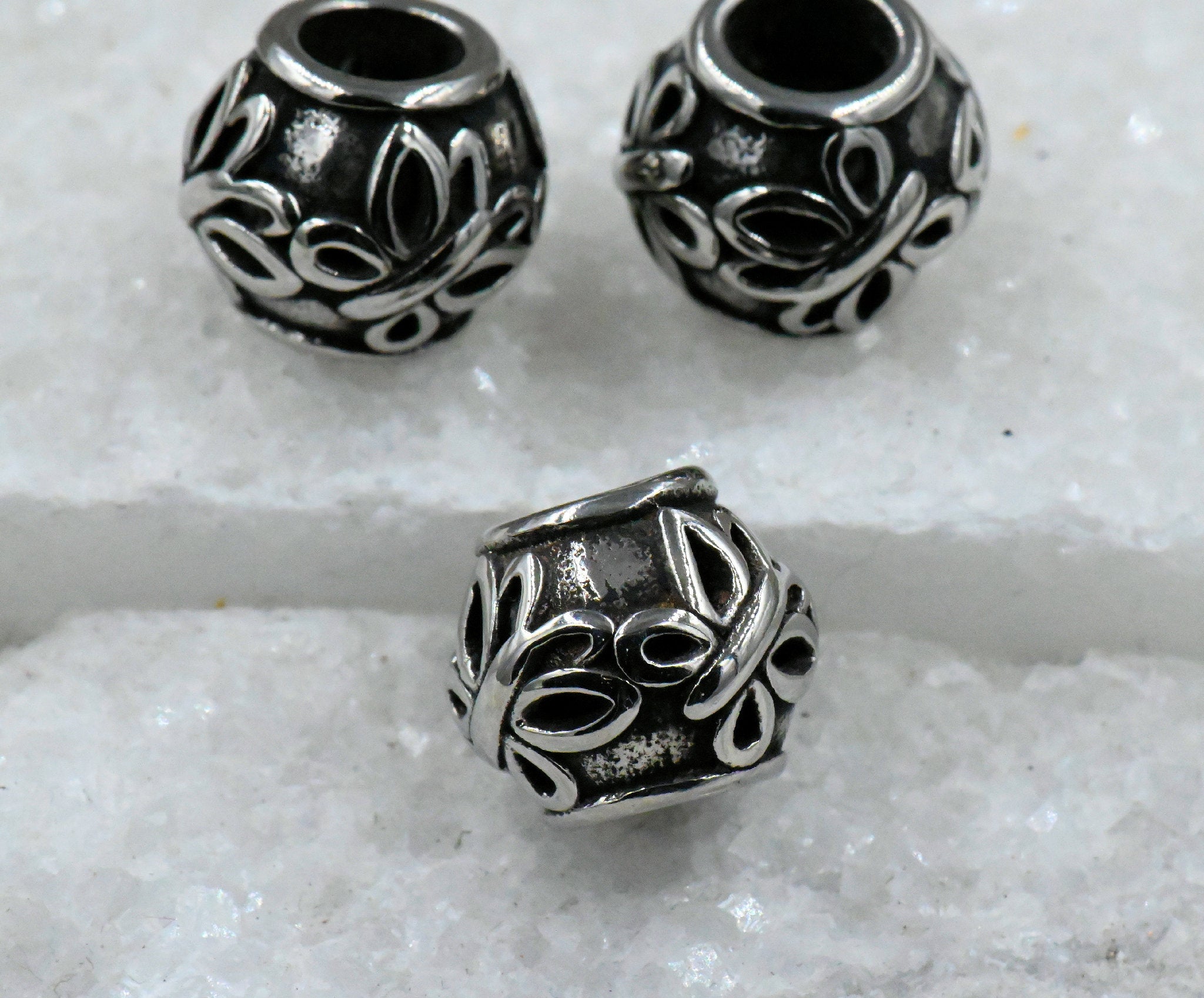 Butterfly Stainless Steel Large Hole Beads 1pc