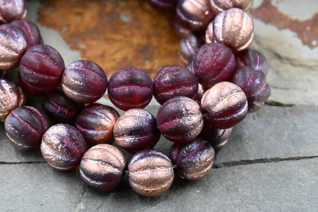 Copper Deep Cranberry Melon 20pc