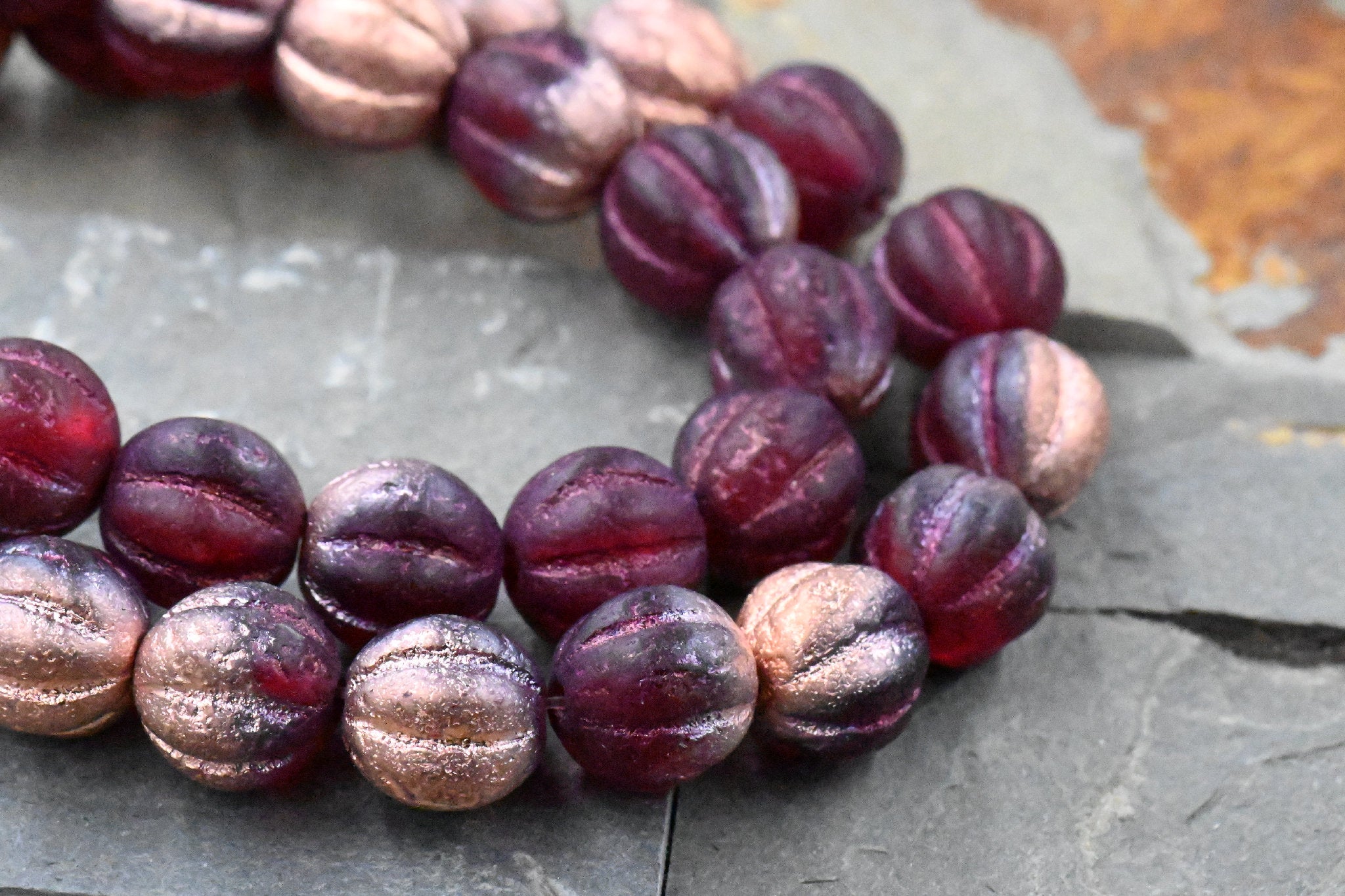 Copper Deep Cranberry Melon 20pc