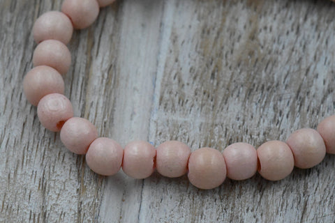 Bay Coral Beads 6mm 8mm 10mm Wood beads -16 inch strand