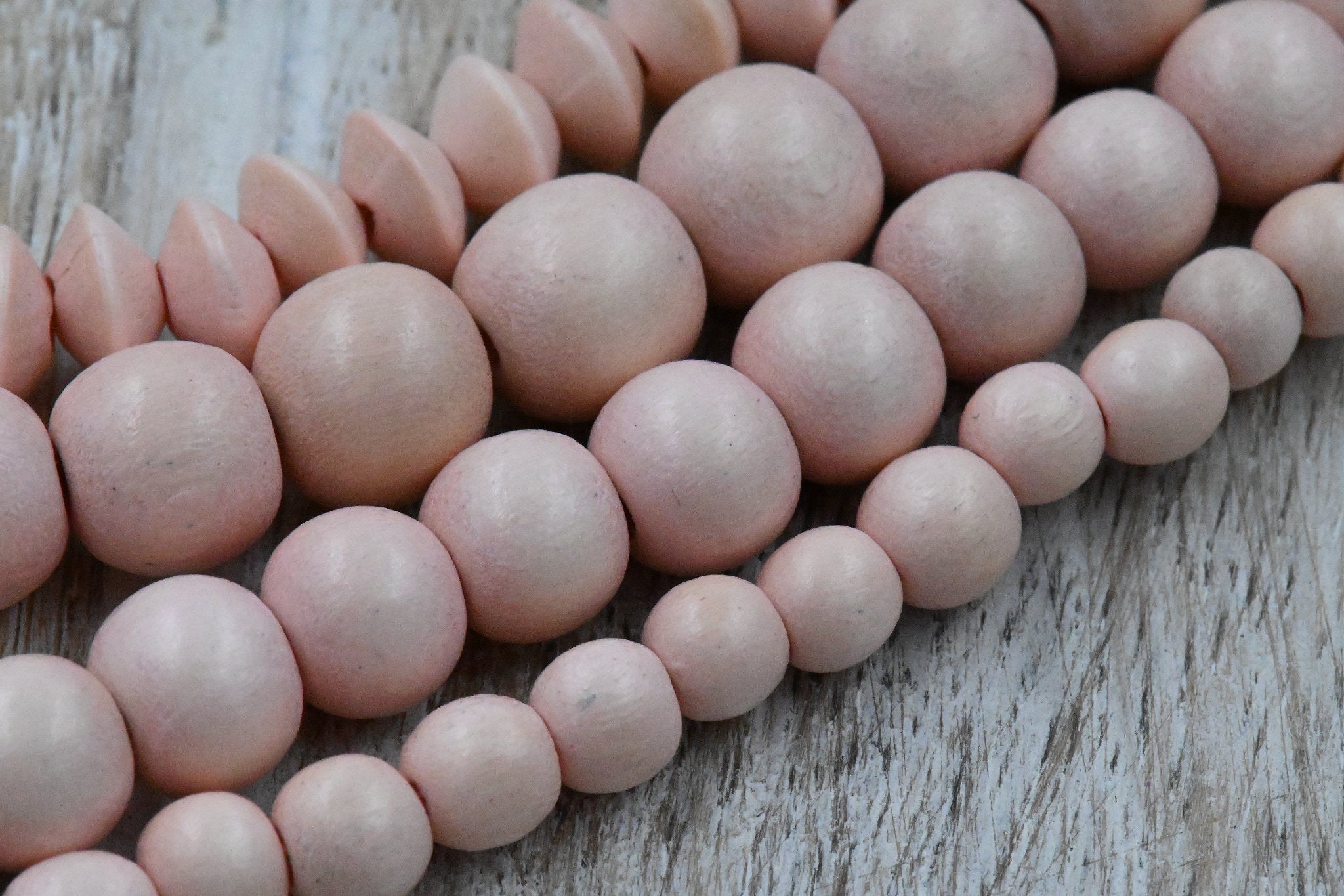 Bay Coral Beads 6mm 8mm 10mm Wood beads -16 inch strand