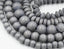Grey Wood Beads 6mm 8mm 10mm 12mm 16mm 20mm Round or Rondelle  wood  -16 inch strand