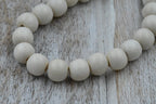 White Wood Beads