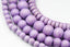 French Violet Purple Beads 6mm 8mm 10mm 8x4 Rondelle Wood beads -16 inch strand