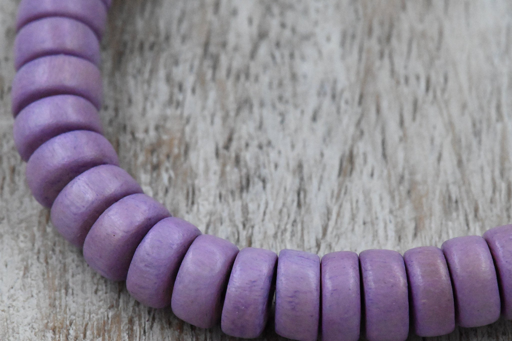 French Violet Purple Beads 6mm 8mm 10mm 8x4 Rondelle Wood beads -16 inch strand