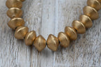 Metallic Rich Gold Wood Beads