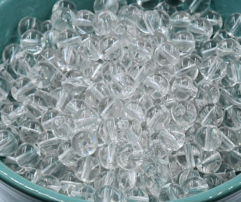Clear Round Glass Beads 4mm, 6mm, 8mm, 10mm