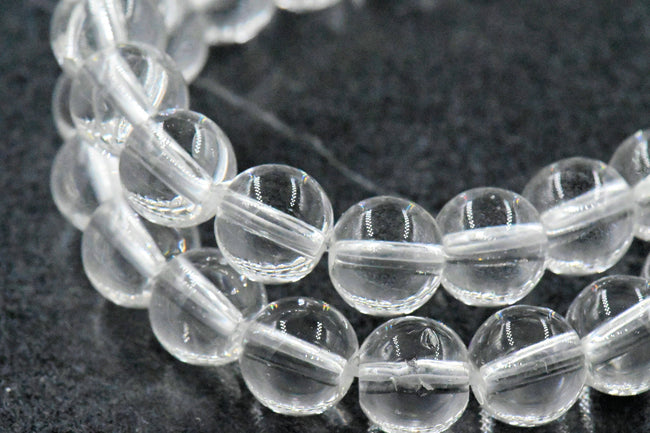 Clear Round Glass Beads 4mm, 6mm, 8mm, 10mm Hover Image