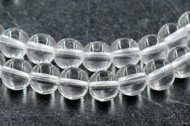 Clear Round Glass Beads 4mm, 6mm, 8mm, 10mm Hover Image