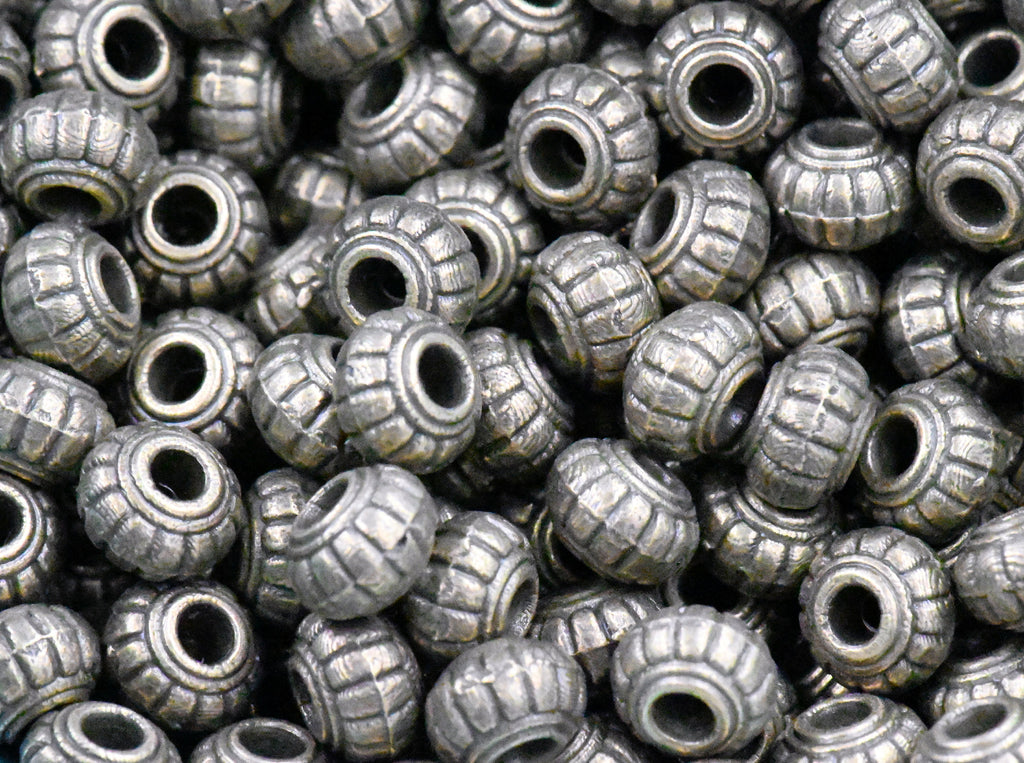 Antique Bronze, Gold or Silver 6x4mm Rondelle 100pc