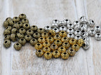 Antique Bronze, Gold or Silver 6x4mm Rondelle 100pc