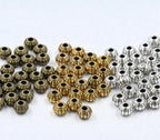 Antique Bronze, Gold or Silver 6x4mm Rondelle 100pc