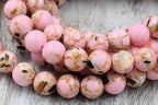 Pink and Sea Shell Beads 6mm 8mm 10mm, Full Strand