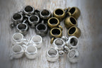 Tube Bails, Loop Bails, Hanger Antique Bronze, Antique Silver, Gold, Gunmetal or Silver 8x5mm Rondelle 25pc
