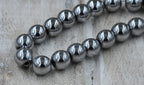 Synthetic Hematite Beads Strands, Platinum, Soft Gold, Rose Gold