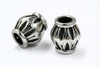 Large Hole Beads, 304 Stainless Steel Spacer Beads, 1pc Focal Antique Silver, 10.7x11.5mm