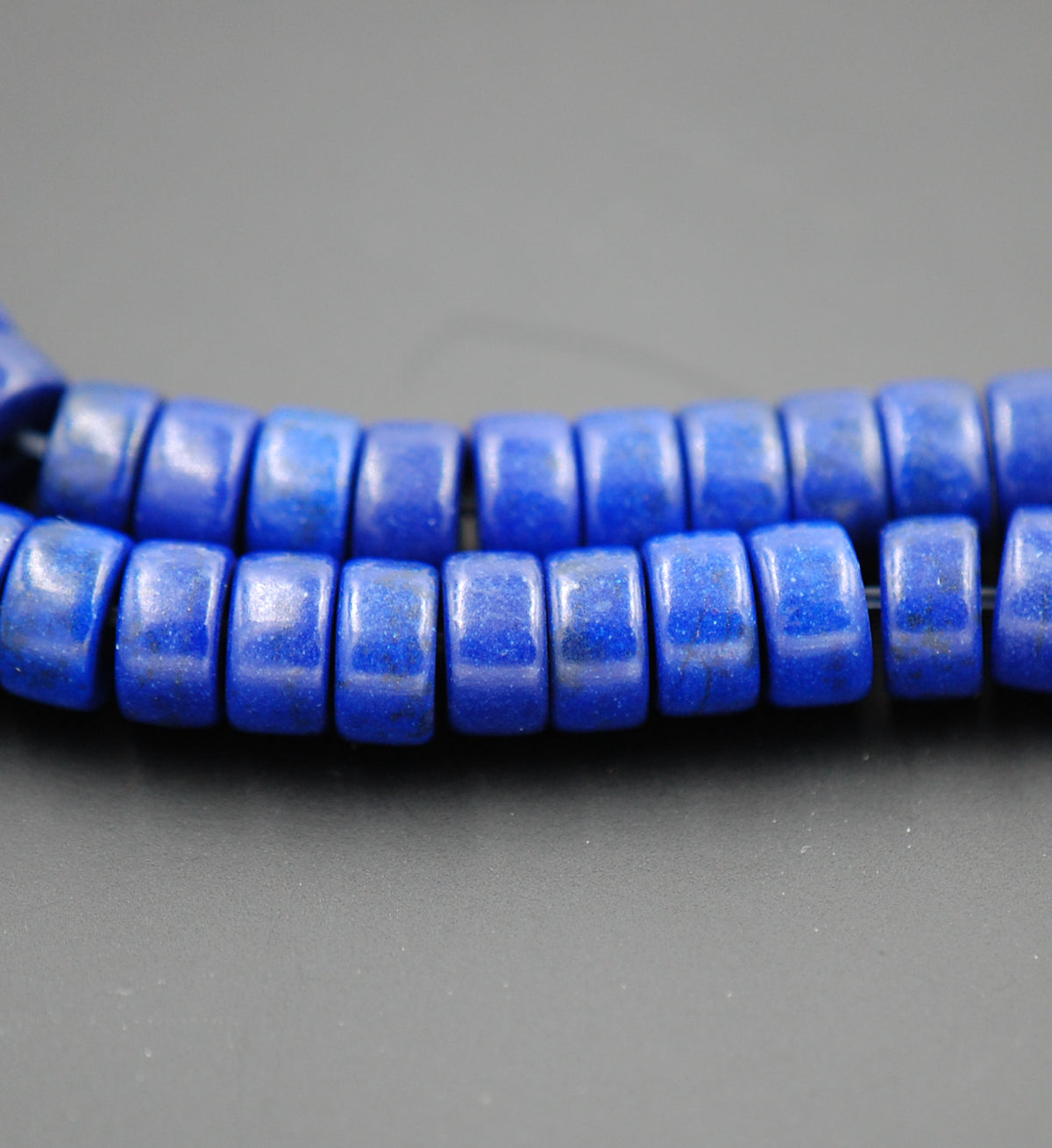 Synthetic Turquoise Beads Strands, Blue Heishi Beads, Dyed, Flat Round/Disc