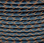 Dark Blue 3mm Bolo Braided Woven Round Leather Cord 1 Yards / 3 Feet / .9144 Meters